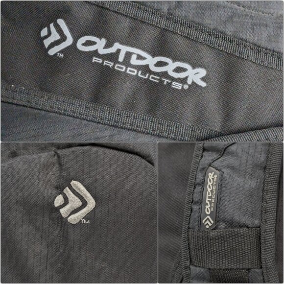 Outdoor Products Backpack Black Ripstop Laptop Sleeve Pockets Lightweight 16" - Picture 10 of 16